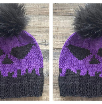 Poison Apple Beanie Free Knitting Pattern