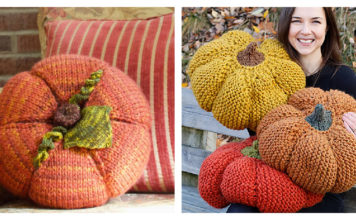 Pumpkin Pillow Knitting Pattern