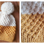 Starry Textured Beanie Free Knitting Pattern