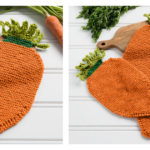 Carrot Dishcloth Free Knitting Pattern