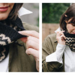 Chevron Colorwork Cowl Free Knitting Pattern