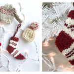 Christmas Mini Ornaments Free Knitting Pattern