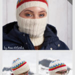 Convertible Balaclava Beanie Free Knitting Pattern