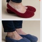 Felted Ballerina Slippers Free Knitting Pattern