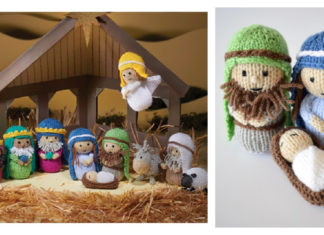 Nativity Set Free Knitting Pattern