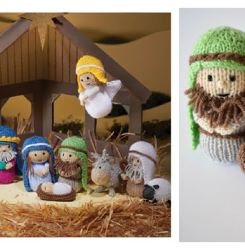 Nativity Set Free Knitting Pattern
