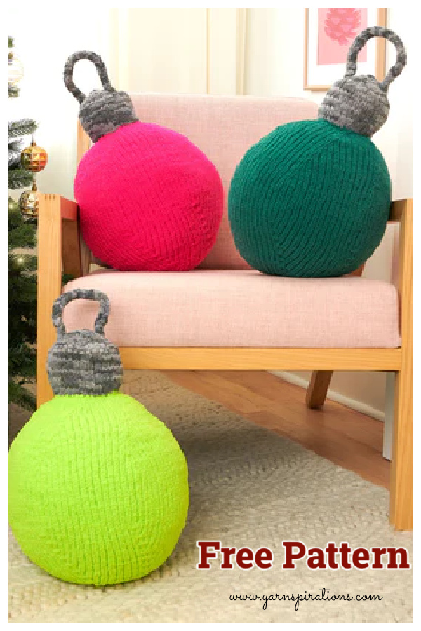 Christmas Pillow Cushion Knitting Patterns