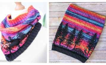 The Hiking Moose Cowl Free Knitting Pattern