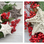 Easy Star Shape Ornaments Free Knitting Pattern