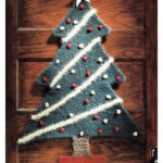 Felted Christmas Tree Wall Hanging Free Knitting Pattern