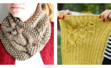 Owl Cowl Knitting Patterns