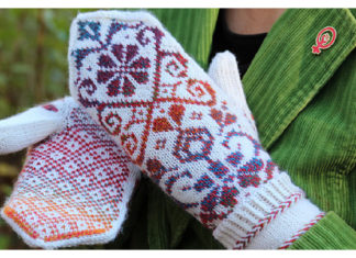 Pieces of Home Mittens Free Knitting Pattern