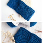 Snow Drop Headband Free Knitting Pattern