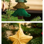 Star and Christmas Tree Free Knitting Pattern