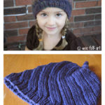 Twirl and Tie Cap Free Knitting Pattern
