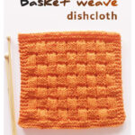 Basketweave Dishcloth Free Knitting Pattern