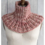 Cocktail Umbrella Cowl Free Knitting Pattern