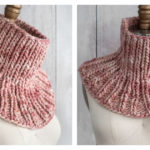 Cocktail Umbrella Cowl Free Knitting Pattern