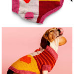 Doggie’s Got Heart Sweater Free Knitting Pattern