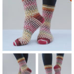 Easy Mosaic Socks Free Knitting Pattern