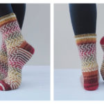 Easy Mosaic Socks Free Knitting Pattern