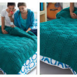 Garter Blocks Blanket Free Knitting Pattern