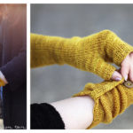 RYE Fingerless Mittens Free Knitting Pattern