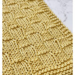 The Basketweave Dishcloth Free Knitting Pattern