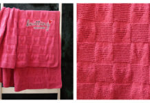 Valentine Heart Blanket Free Knitting Pattern
