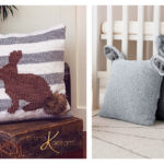 Bunny Pillow Cover Free Knitting Pattern