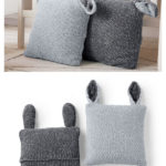 Bunny Pillows Free Knitting Pattern
