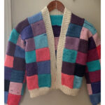 Colour Block Cardigan Free Knitting Pattern