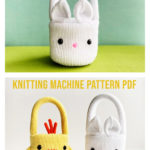 Easy Bunny Basket Knitting Pattern
