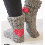 Heart Dance Socks Free Knitting Pattern