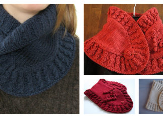 Mimosa Neckwarmer Free Knitting Pattern