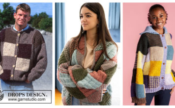 Patchwork Cardigan Free Knitting Pattern