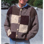 Patchwork Men’s Jacket Free Knitting Pattern