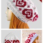 Valentines Beret Free Knitting Pattern
