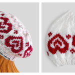 Valentines Beret Free Knitting Pattern