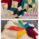 Woven Carpenter Star Baby Blanket Free Knitting Pattern
