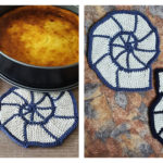 Ammonite Potholders Free Knitting Pattern