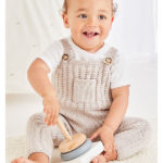 Baby Pocket Dungarees Free Knitting Pattern