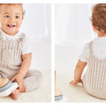 Baby Pocket Dungarees Free Knitting Pattern