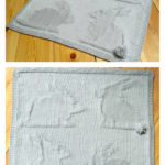 Easy Bunny Baby Blanket Knitting Pattern