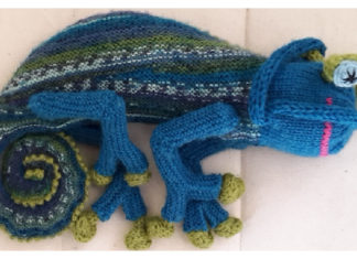 FroggyBug Chameleon Amigurumi Free Knitting Pattern