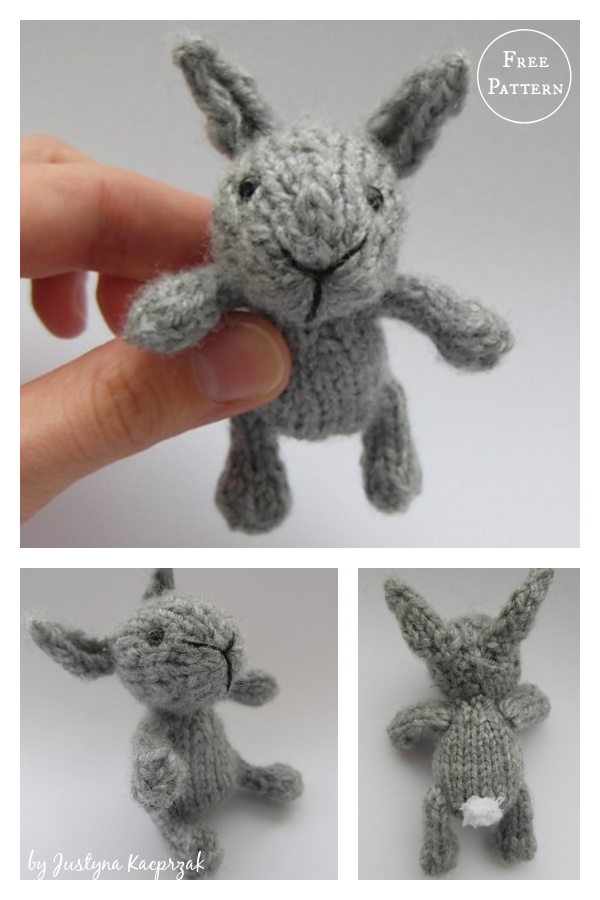 Tiny Baby Bunnies Free Knitting Pattern