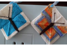 Modular Butterfly Square Free Knitting Pattern