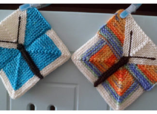 Modular Butterfly Square Free Knitting Pattern