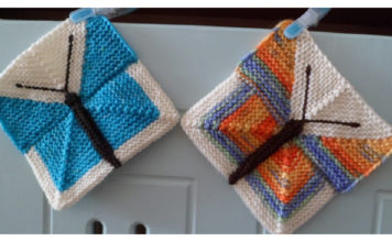 Modular Butterfly Square Free Knitting Pattern