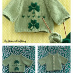 Shamrock Baby Cardigan Free Knitting Pattern